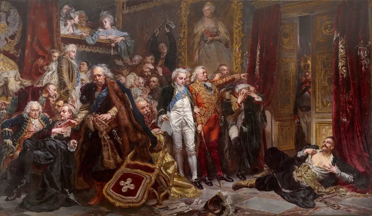 Rejtan, or the Fall of Poland by Jan Matejko