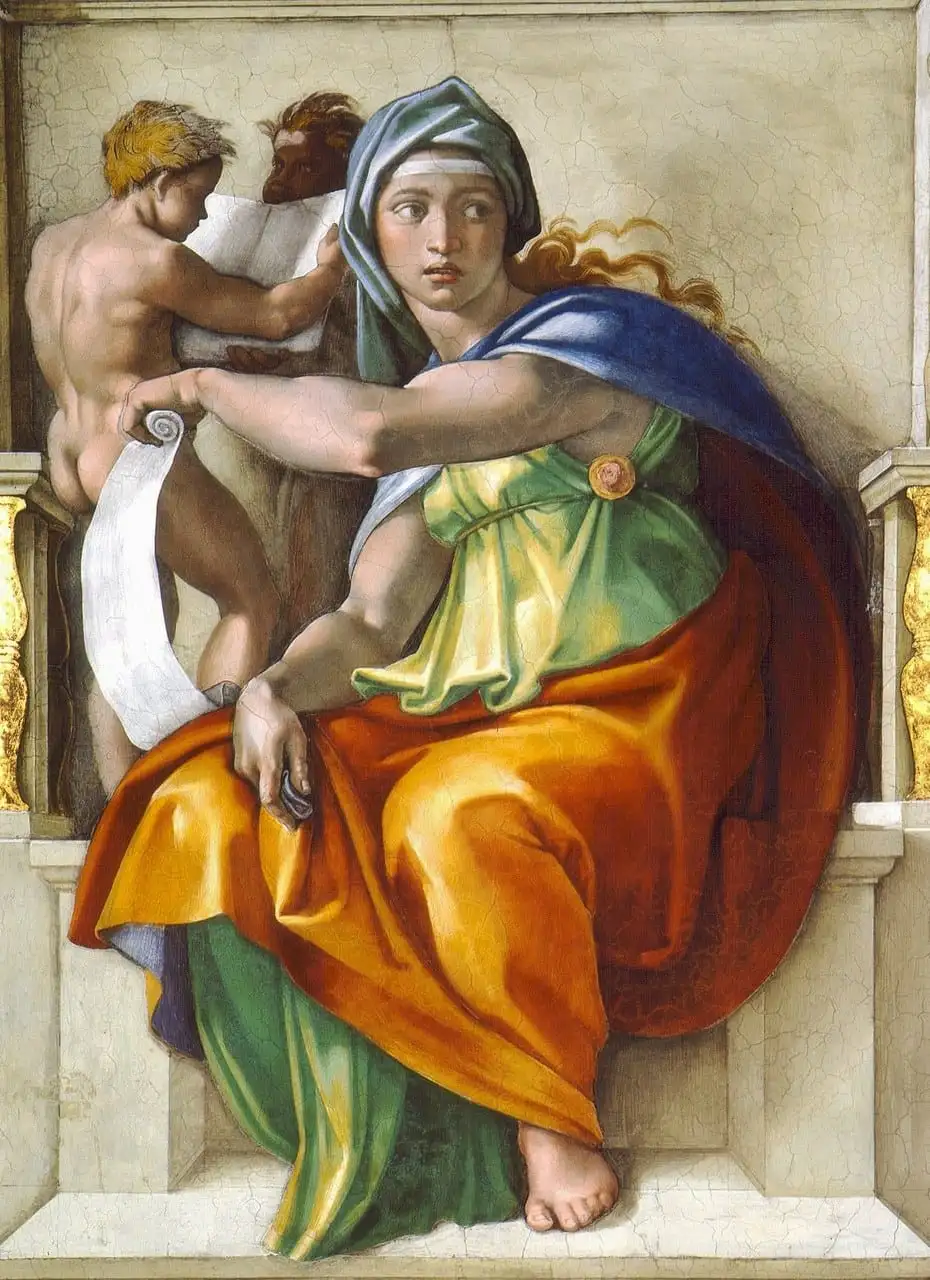 The Delphic Sibyl by Michelangelo