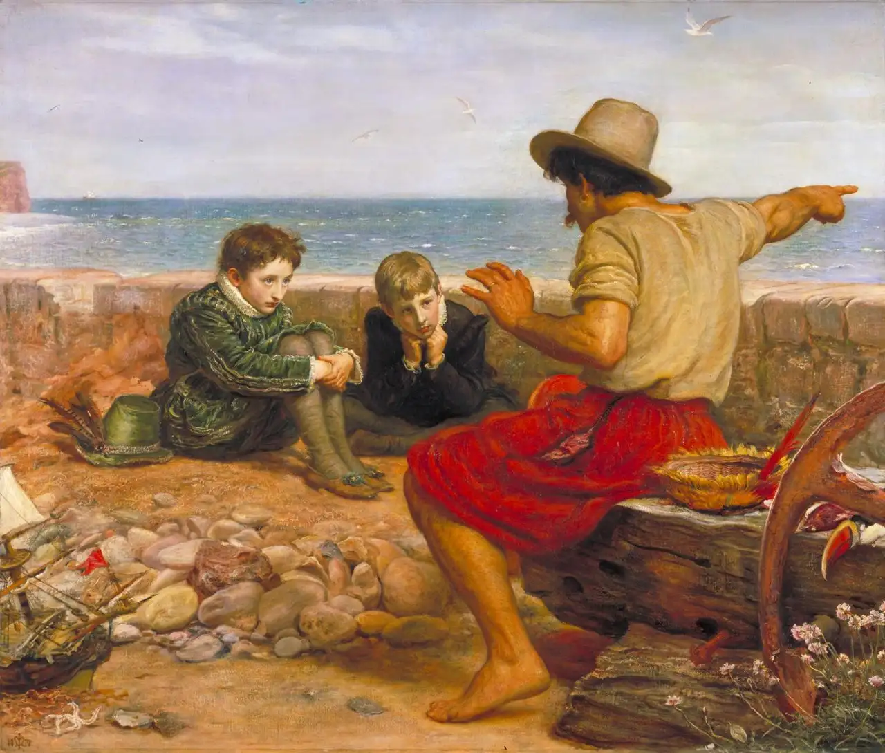 The Boyhood of Raleigh by John Everett Millais