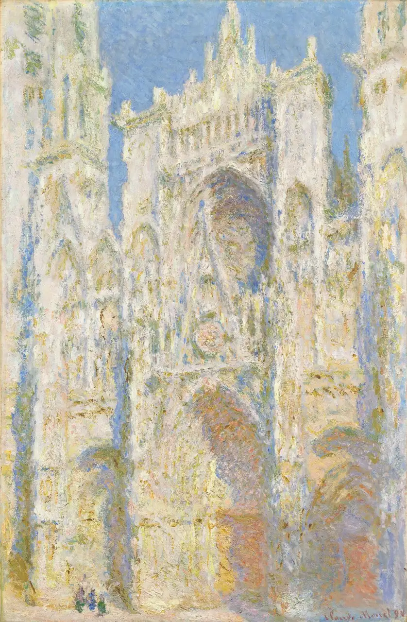 Rouen Cathedral, West Façade, Sunlight by Claude Monet