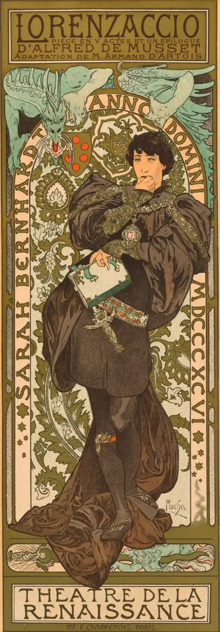 Lorenzaccio by Alphonse Mucha
