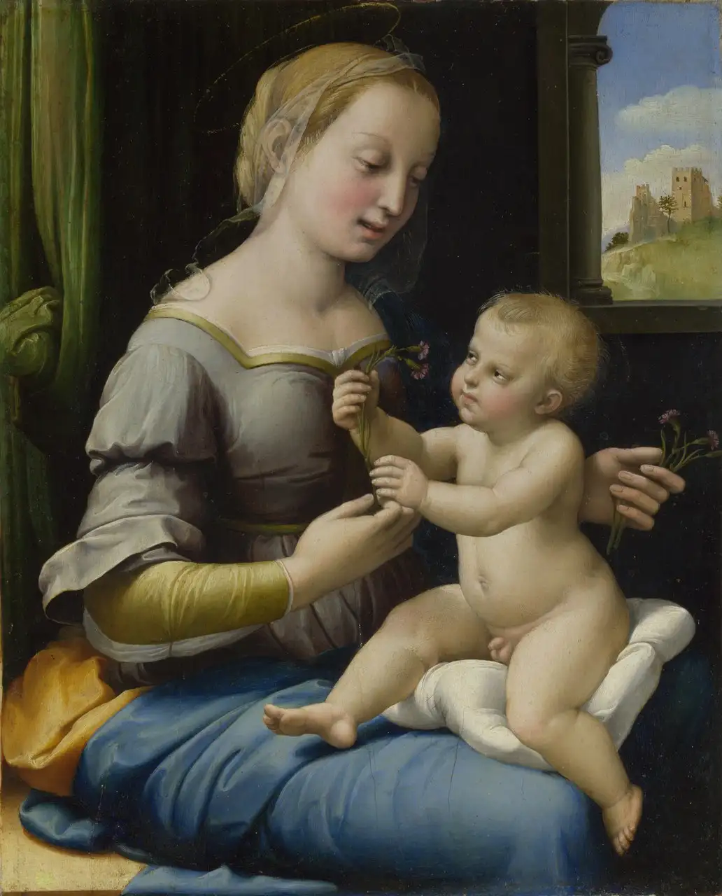 Madonna of the Pinks by Raphael