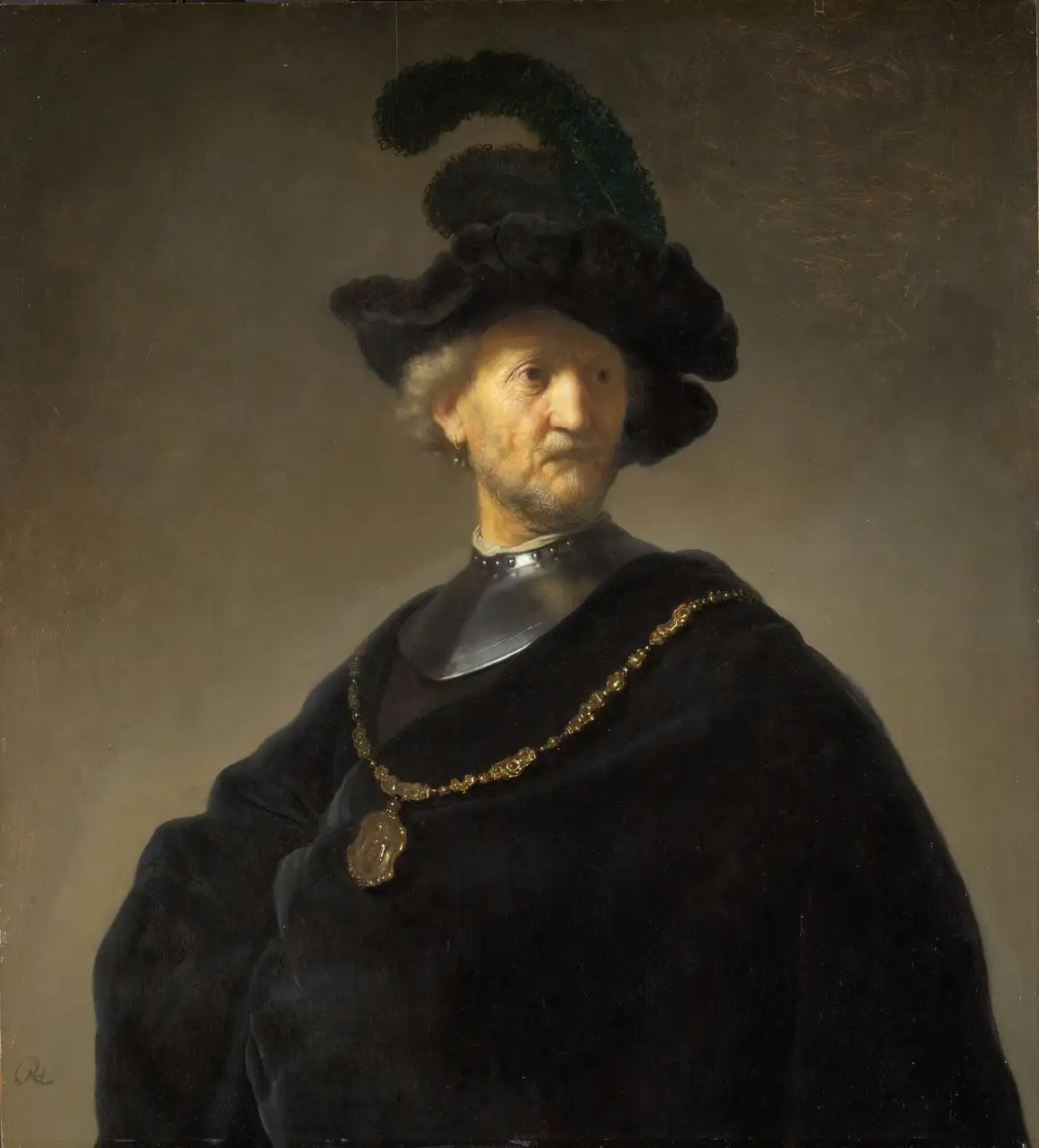 Old Man with a Gold Chain by Rembrandt