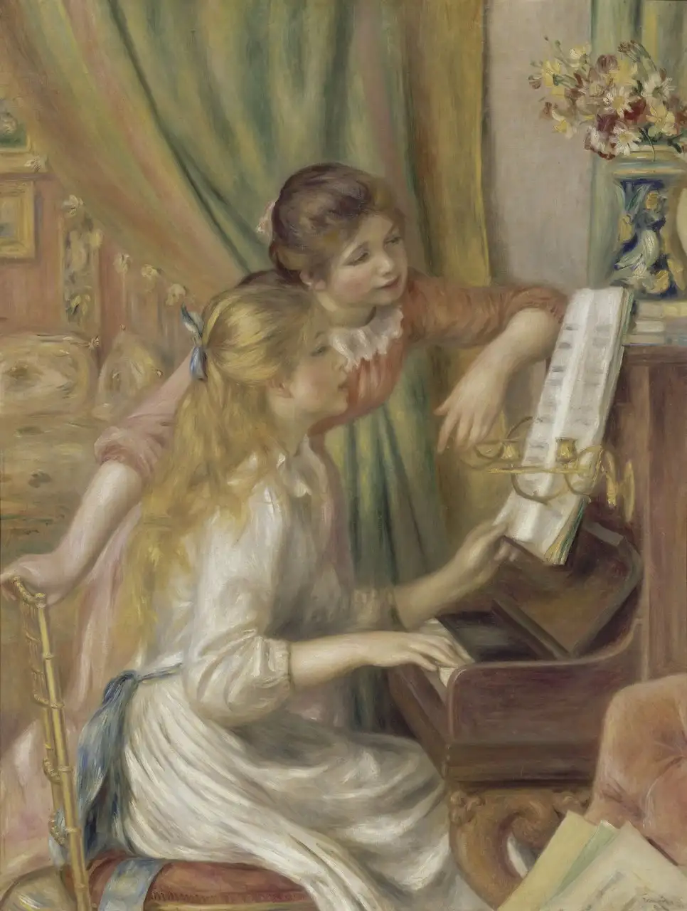 Girls at the Piano by Pierre-Auguste Renoir