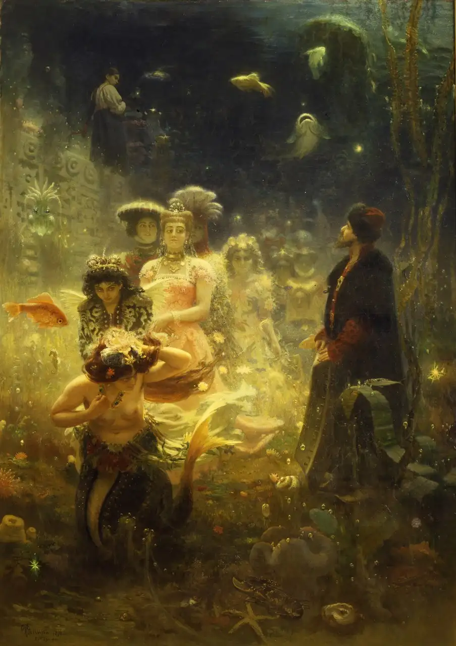Sadko in the Underwater Kingdom by Ilya Repin