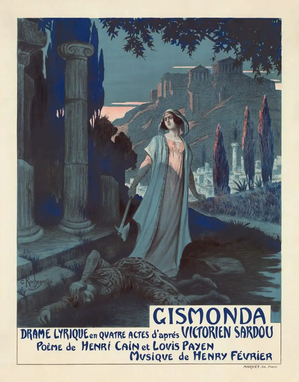 Gismonda (Opera Poster) by Georges Rochegrosse