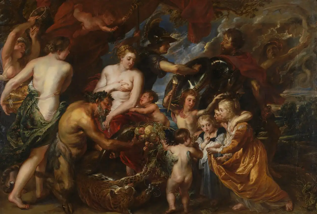 Peace and War (Minerva Protects Pax from Mars) by Peter Paul Rubens