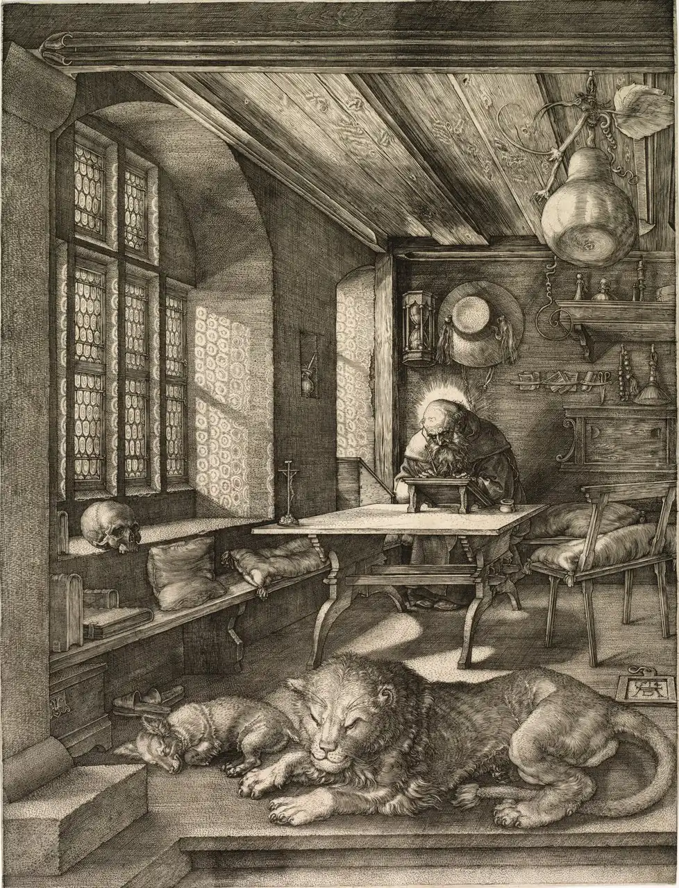 Saint Jerome in His Study by Albrecht Dürer