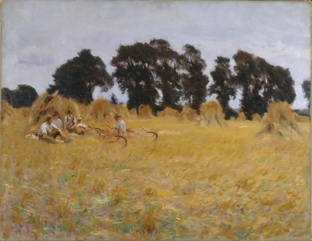 Reapers Resting in a Wheat Field by John Singer Sargent