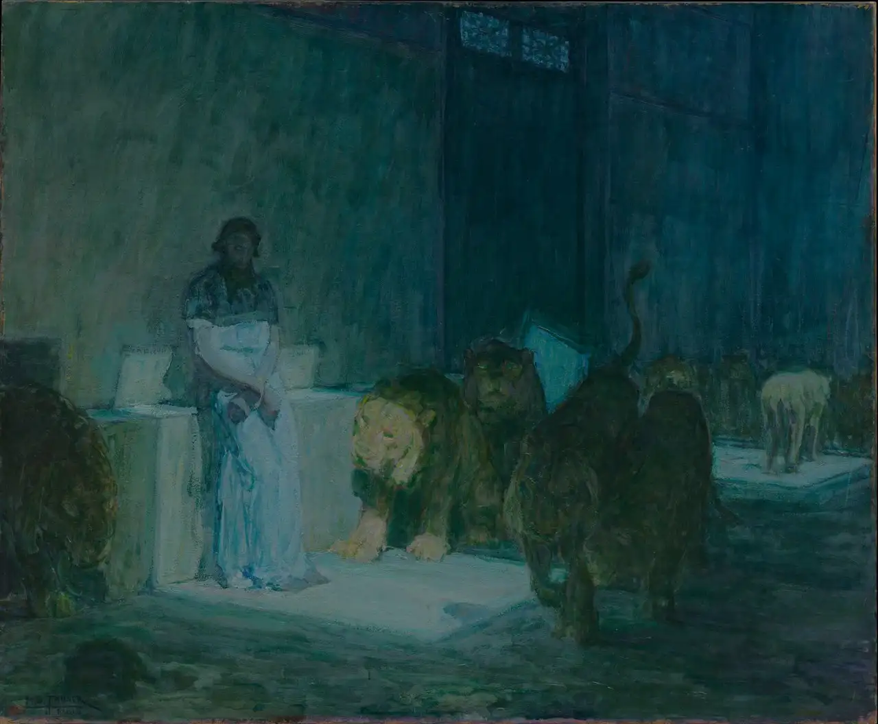 Daniel in the Lions' Den by Henry Ossawa Tanner