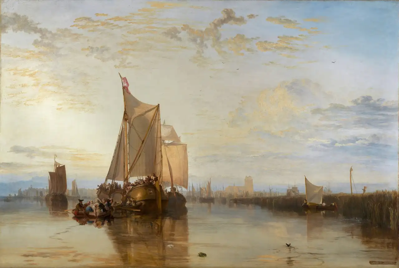 Dort or Dordrecht: The Dort Packet-Boat from Rotterdam Becalmed by J. M. W. Turner