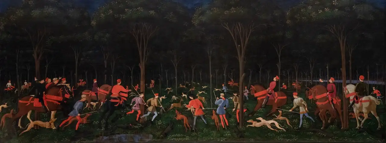 The Hunt in the Forest by Paolo Uccello