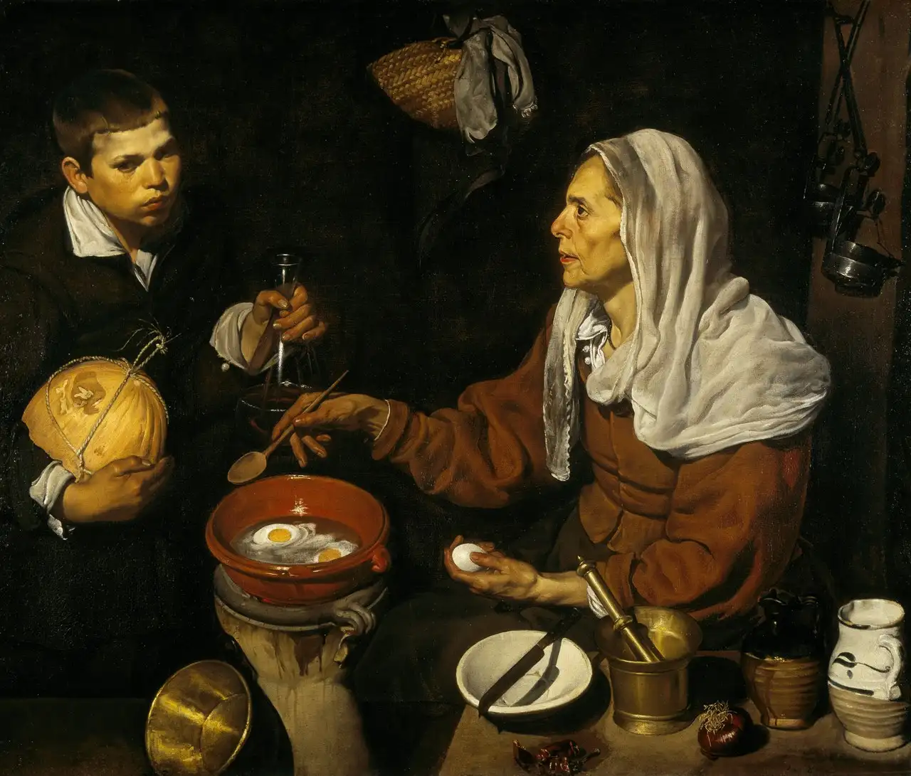 Old Woman Frying Eggs by Diego Velázquez