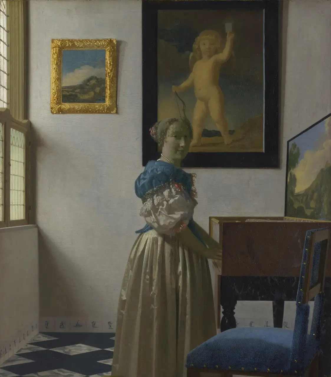 Lady Standing at a Virginal by Johannes Vermeer