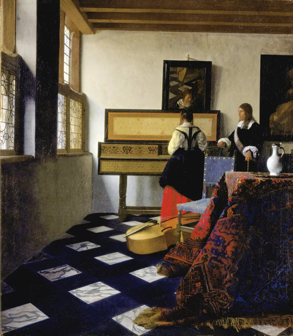 The Music Lesson by Johannes Vermeer