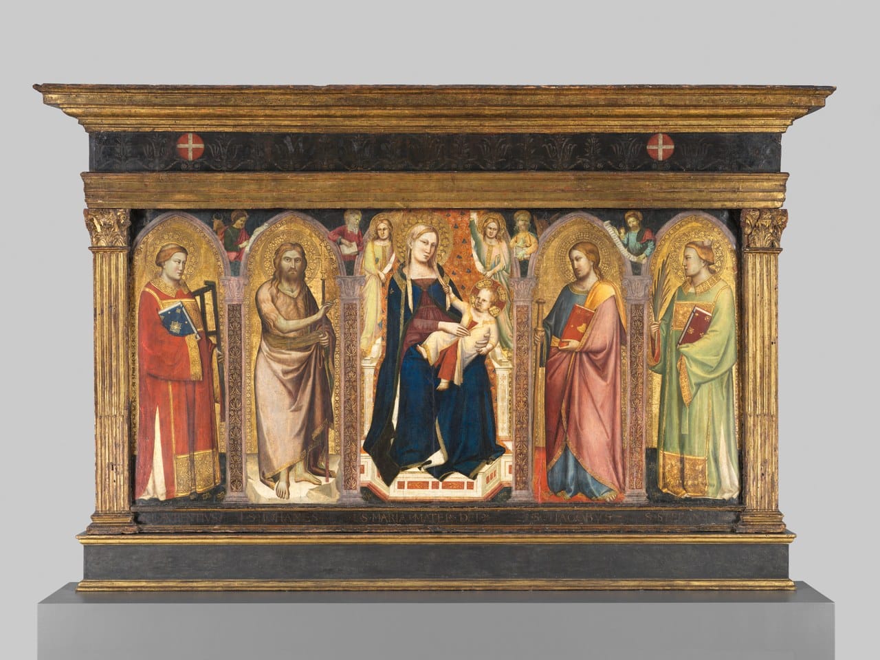 Madonna and Child Enthroned with Saints by Taddeo Gaddi