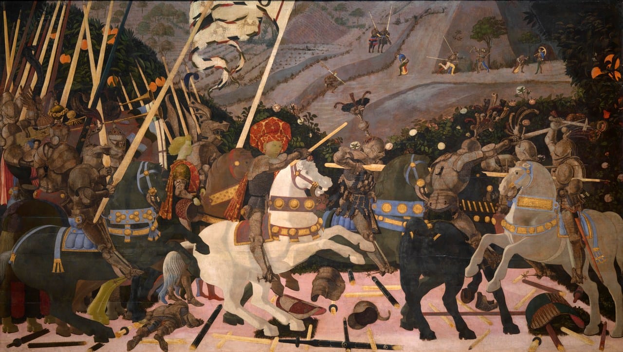 The Battle of San Romano (Uffizi panel) by Paolo Uccello